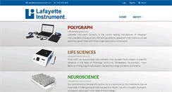 Desktop Screenshot of lafayetteinstrument.com