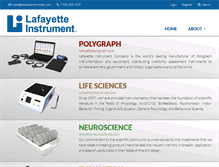 Tablet Screenshot of lafayetteinstrument.com